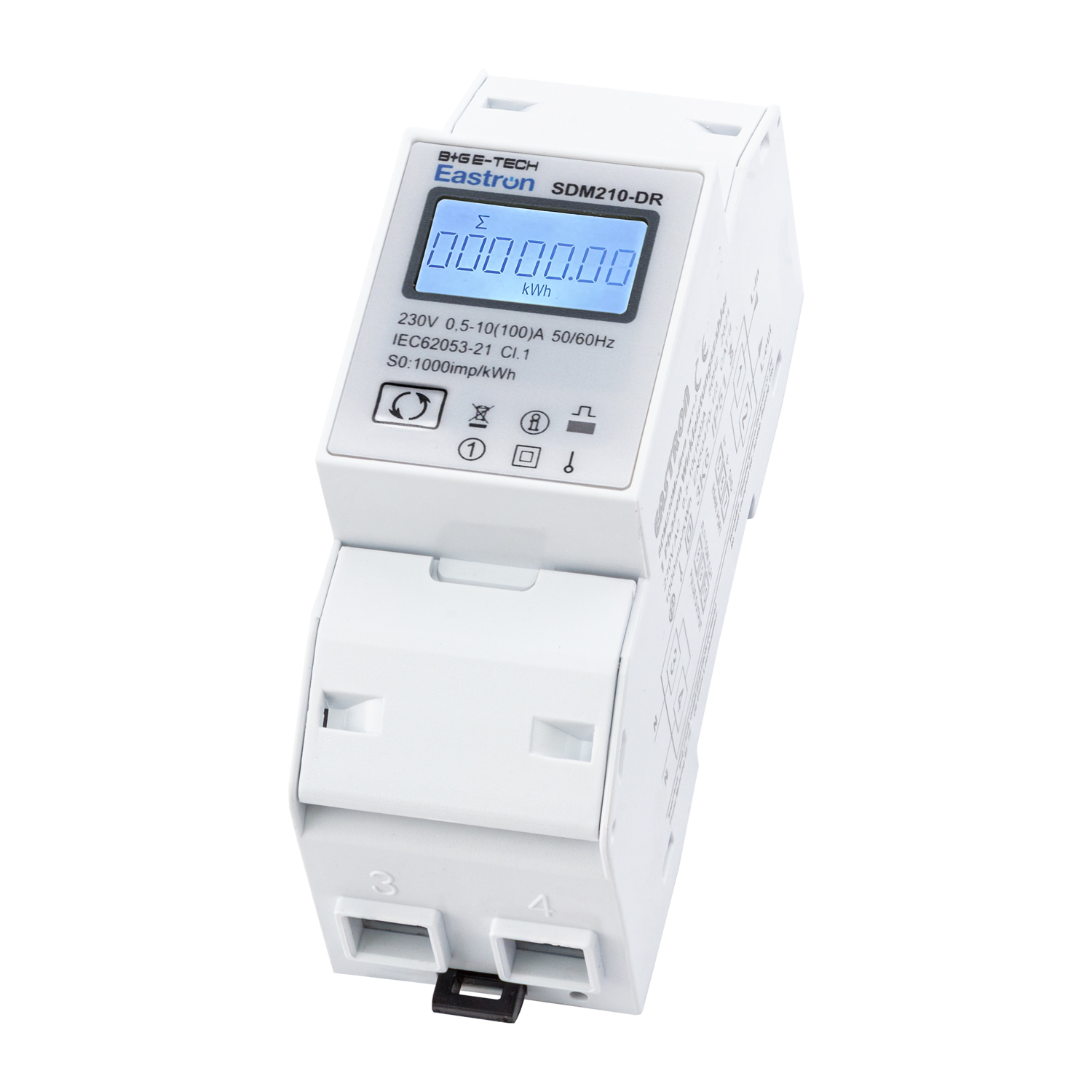 SDM210DR - LCD Wechselstromzähler mit Tageszählwerk und mom. Werteanzeigen